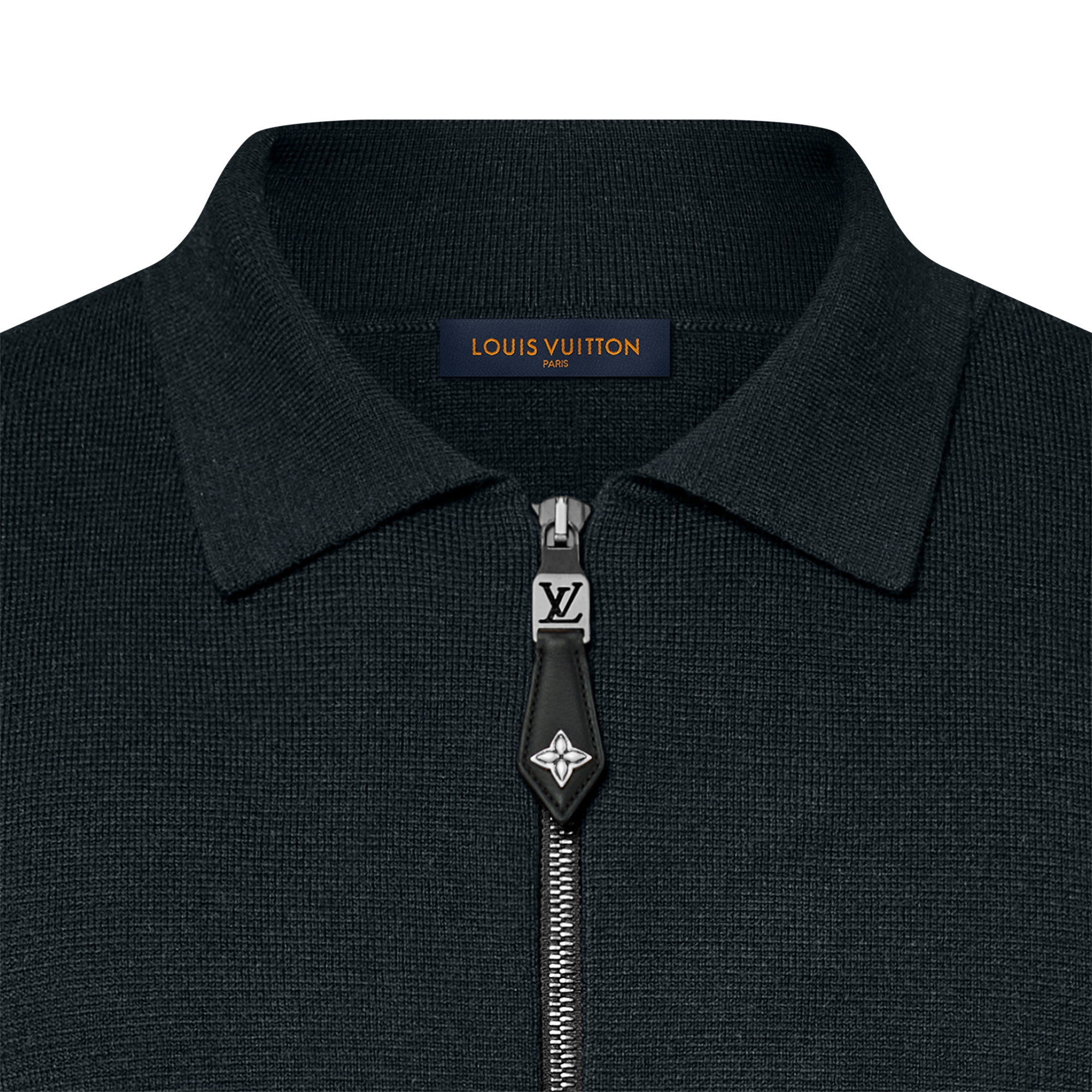 ニットブルゾン ウィズ レザーディテール ニットブルゾン ウィズ レザーディテール